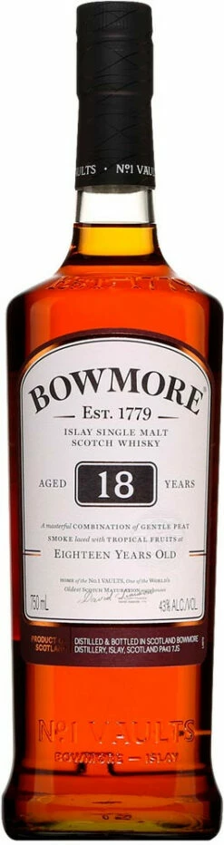 Bowmore 18 Year Old Single Malt Scotch Whisky