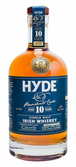 CASKERS Sales 36 Hyde 10 Year Old Nr.1 President's Cask Sherry Finish Irish Whiskey