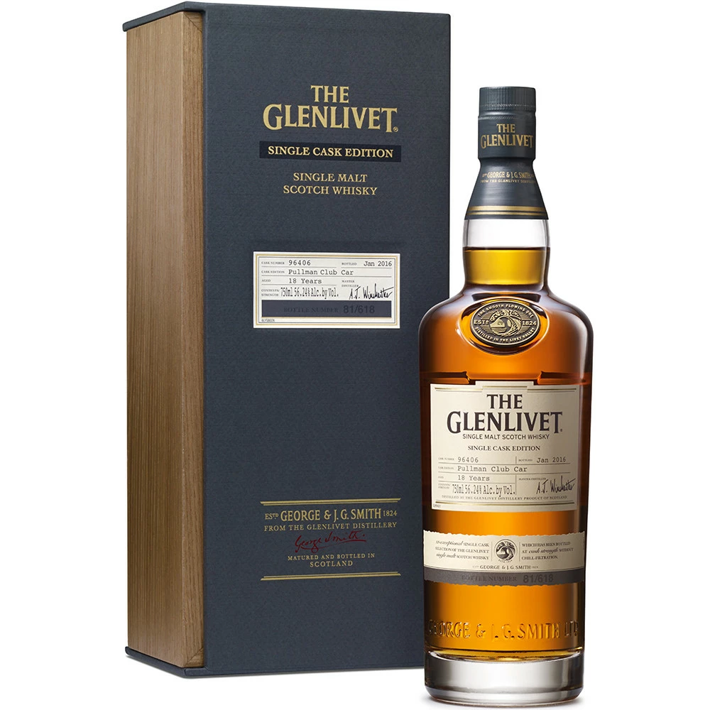 The Glenlivet Single Cask Pullman Club Car Single Malt Scotch Whisky 3 The Glenlivet Single Cask Pullman Club Car Single Malt Scotch Whisky